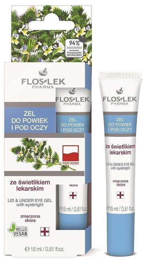 Flos-Lek Żel do powiek i pod oczy ze świetlikiem lekarskim 15ml 100115-uniw