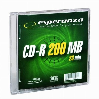 Esperanza mini CD-R 200MB/23min Slim case, 1 2081