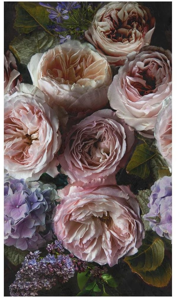 DECO WALL Tapeta panoramiczna Romantic Flowers kwiaty 159 x 280 cm