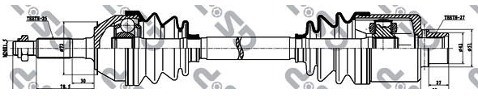 GSP Półoś lewa GSP 244006