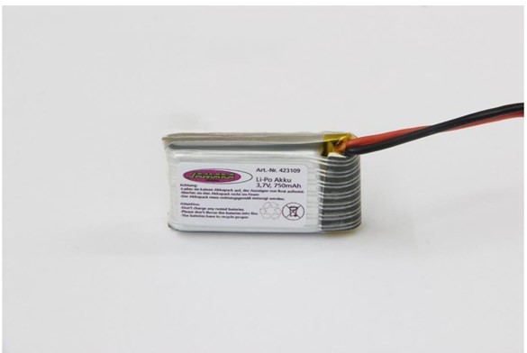 Jamara Battery F1X-Loky Lipo 3.7V 750mAh 2.77Wh BEC 423109
