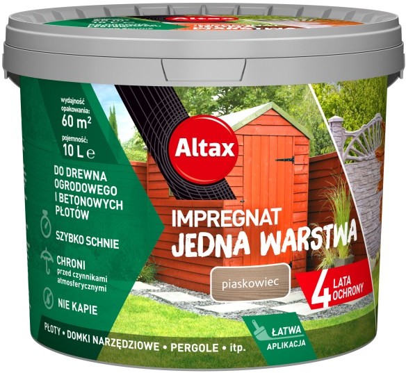 Altax Impregnat Drewno Beton piaskowiec 10 l