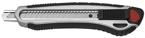 Westcott E-84024 00 Cutter Aluminum Alloy z uchwytem Soft Grip, szerokość ostrza 9 MM, szary/czarny E-84024 00