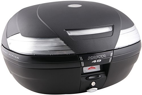 Givi K49NT Monokey Topcase, pojemność 47 litrów, z przezroczystymi odblaskami, 10 kg obciążenia dodatkowym K49NT
