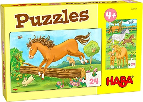 Haba 306160 - Puzzles konie, puzzle od 3 roku życia