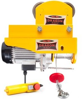 Dragon Winch Wyciągarka warsztatowa DWI 400/800 230V z wózkiem ręcznym DWI400800-WR