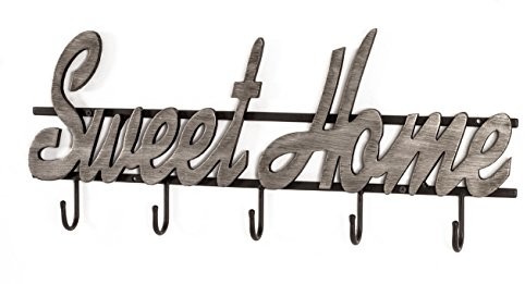 Haku-Möbel Haku meble garderoba ścienna, metalowe, czarny/srebrny, One Size