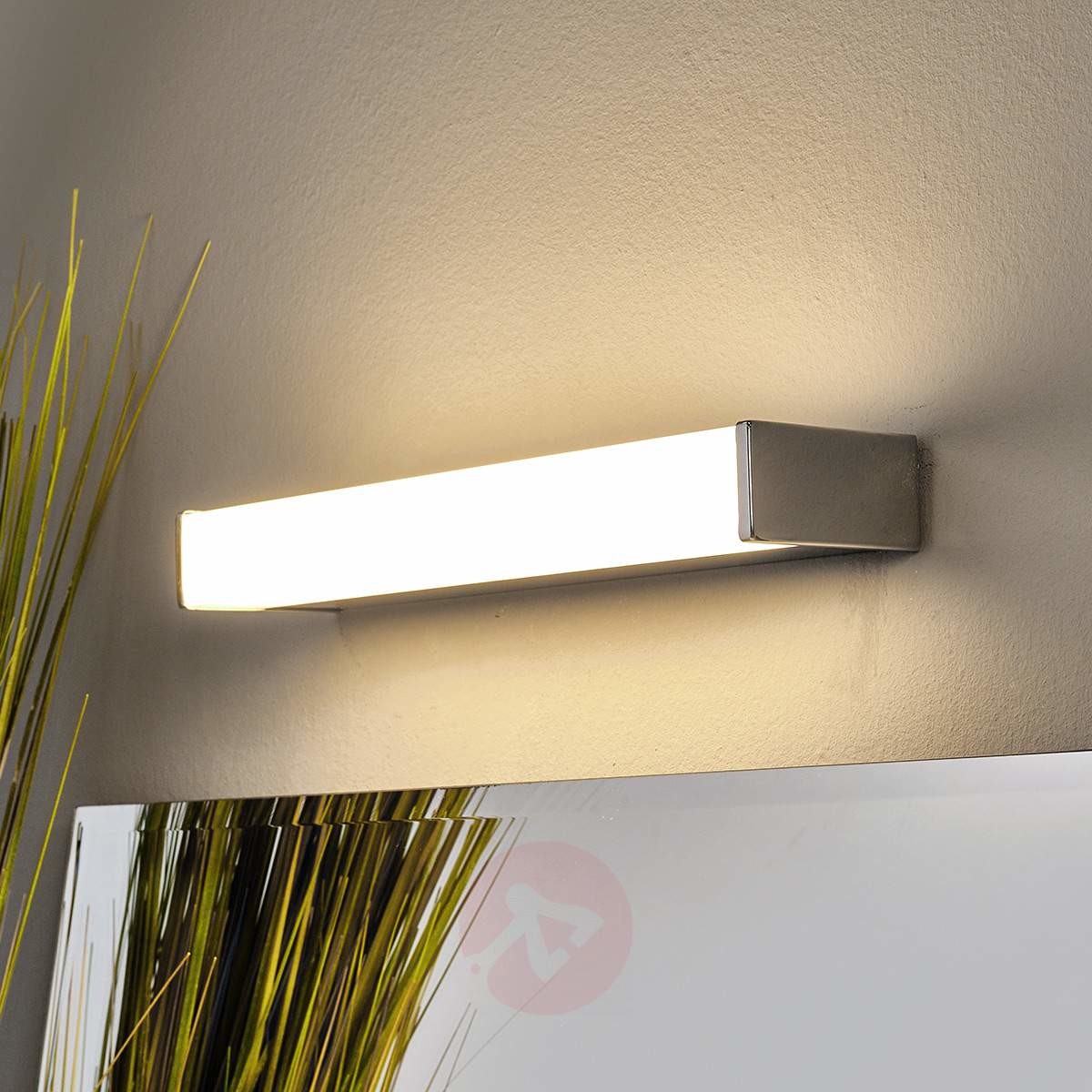 Lampenwelt Prostokątna lampa do łazienki i lustra PHILIPPA