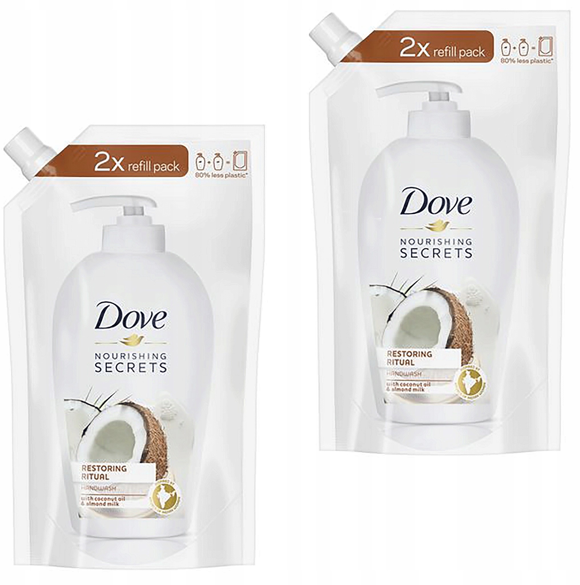 Dove Kremowe Mydło W Płynie Zapas Kokos Migdał 1L