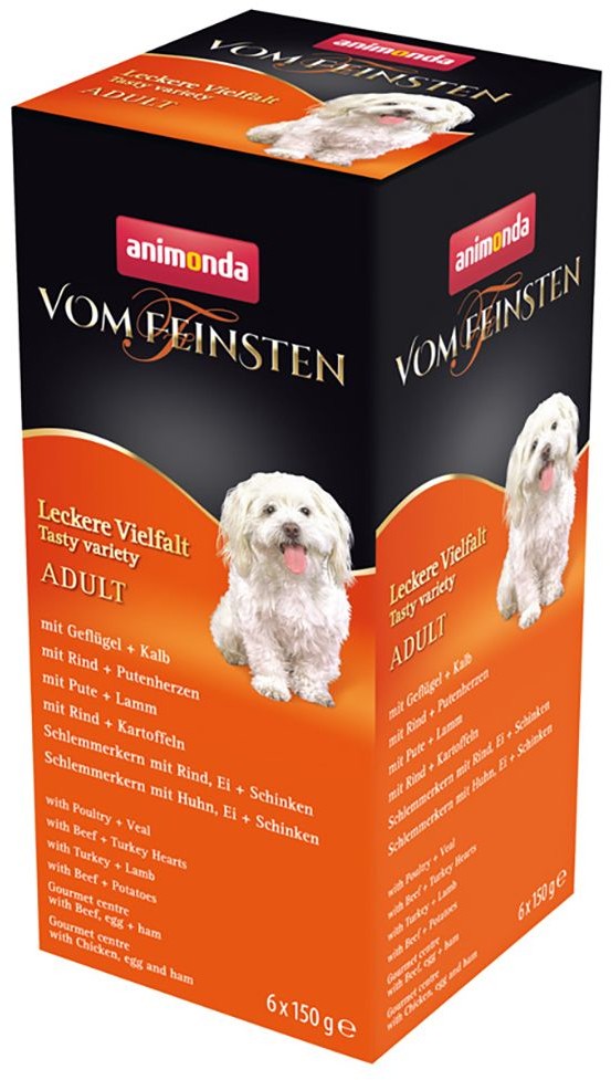 Animonda Vom Feinsten vom Feinsten Adult, Pakiet mieszany, 6 x 150 g - Pyszna różnorodność, 6 smaków