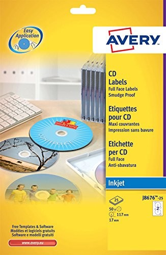 Avery 708838 Multi Media etykietowania do CD/DVD 708838