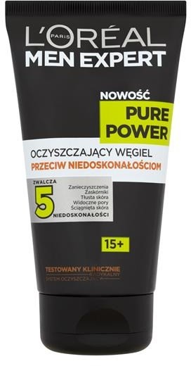 Loreal Paris Paris Men Expert Pure Power 15+ żel-oczyszczający węgiel przeciw niedoskonałościom 150ml