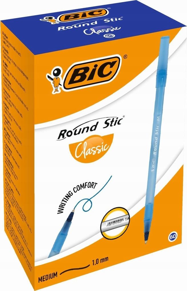 BIC Długopis Round Stic Niebieski 60 szt 921403/BC