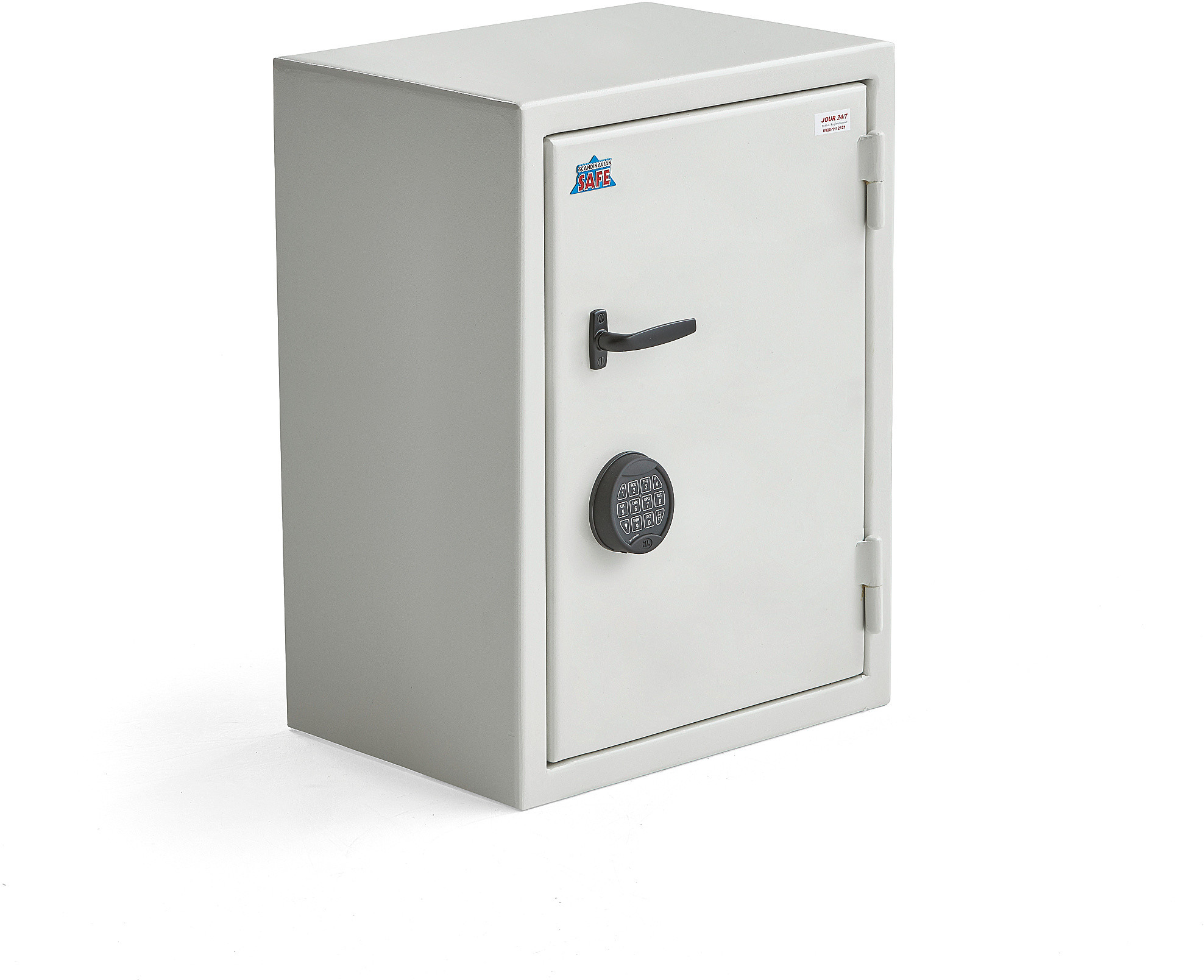 AJ Produkty Szafa bezpieczeństwa CONTAIN, zamek elektroniczny, 750x550x400 mm, biały