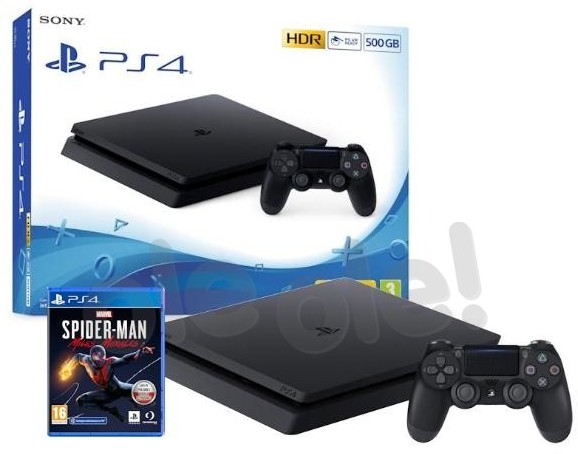 Sony PlayStation 4 Slim 500GB + Marvels Spider-Man Miles Morales