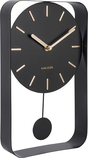 Karlsson Zegar ścienny Pendulum Charm mały czarny