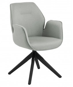 D2.Design Krzesło obrotowe Aura light grey /black auto return 218593