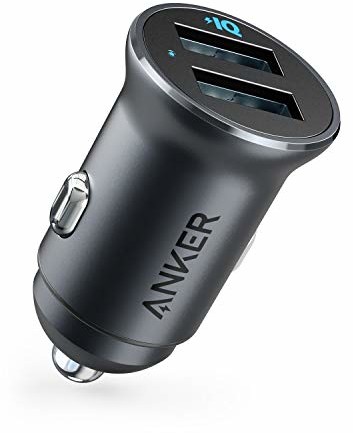 Anker zapalniczka samochodowa USB ładowarka metal mini ładowarka samochodowa, czarny