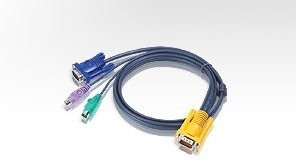 Aten Kabel KVM HDB-15/2 x PS/2 - SPHD-15 1.8 m