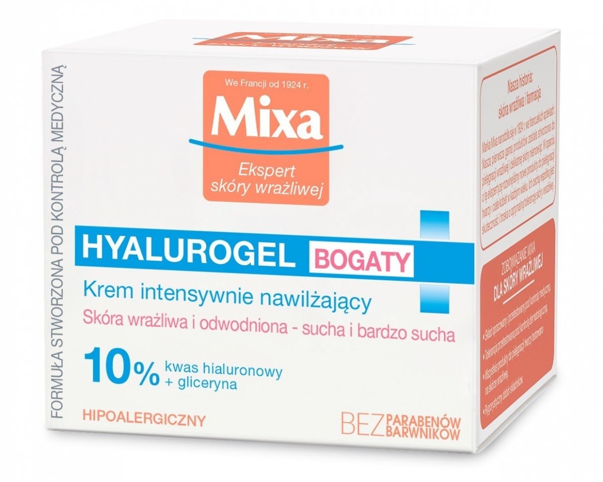 Mixa Hyalurogel Bogaty krem intensywnie nawilżający 50ml 88524