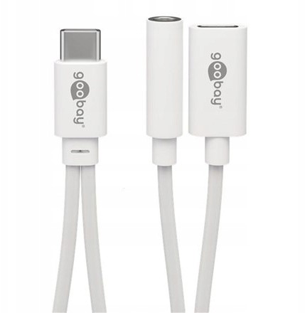 Фото - Кабель Goobay 39944 Audio adapter cable with additional charging connection (for 