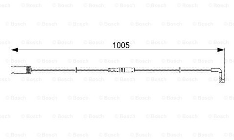 Bosch Styk ostrzegwaczy, zużycie okładzin hamulcowych 1 987 473 053
