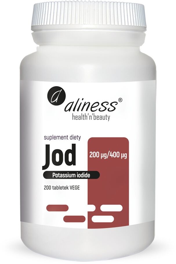 Aliness Jod 200mcg (Jodek potasu) 200 Tabletek wegetariańskich