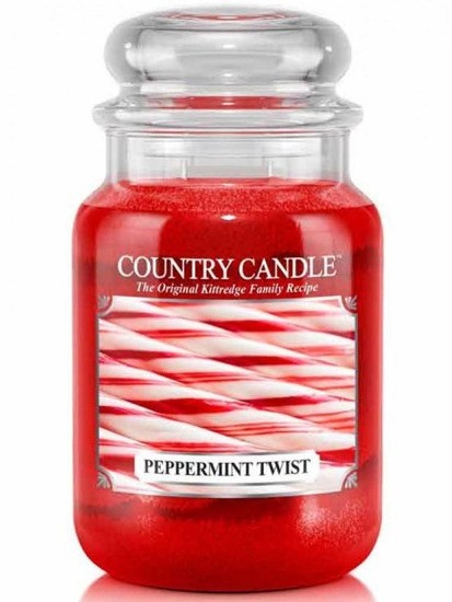Kringle Candle candle COUNTRY CANDLE ŚWIECA ZAPACHOWA 652G PEPPERMINT TWIST