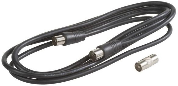 EVOLOGY Kabel TV + adaptor TV męski/żeński EVOLOGY