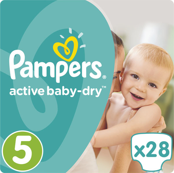 Pampers Active Baby-Dry 5 JUNIOR 28szt 11-18kg) pieluchy jednorazowe
