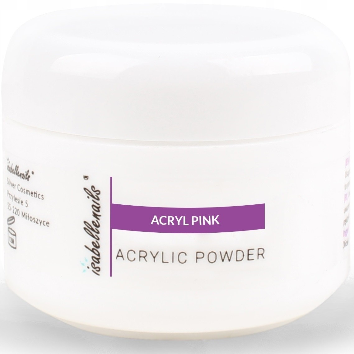 Puder Proszek Akryl Pink Różowy 15ml Isabellenails