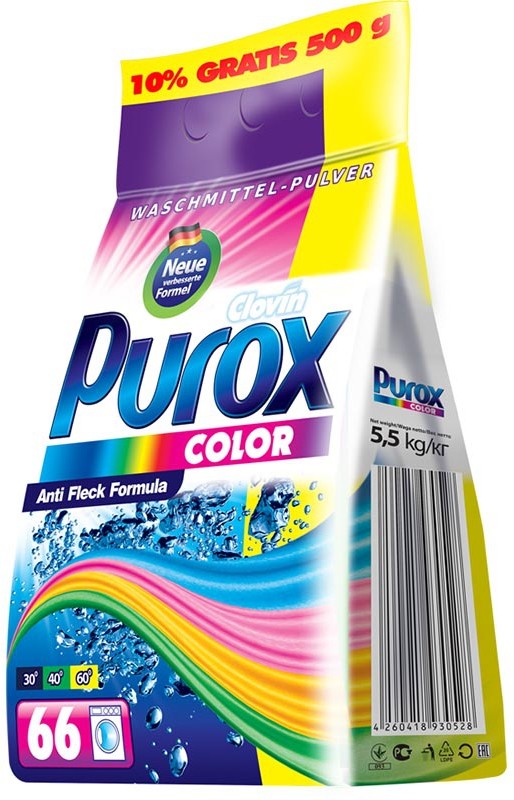 Purox Purox proszek do prania kolorów 5,5kg folia