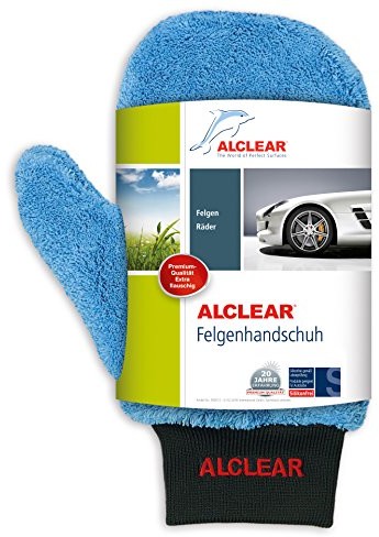 Opinie o Alclear 950013b rękawica do mycia felg z mikrowłókien, ok. 26 x 12 cm, niebieska 950013b