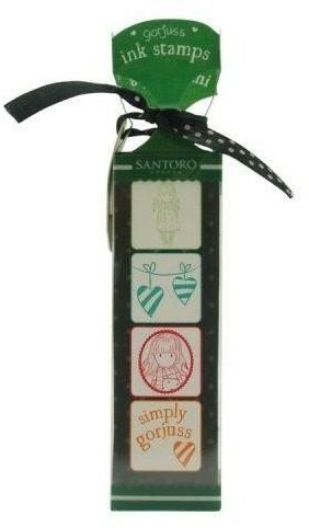 Santoro Zestaw stempli z tuszem - The Scarf