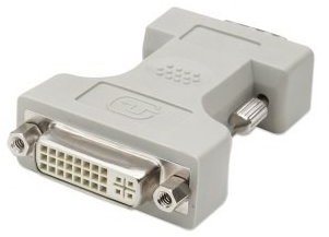 Techly Adapter DVI na VGA Ż/M, czarny 304451