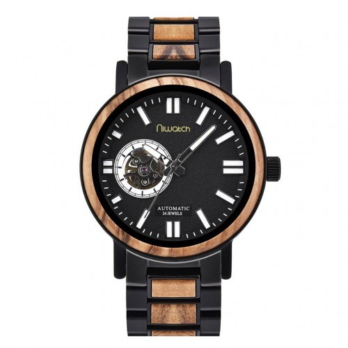 Niwatch Zegarek Automatic - Drewno Oliwne ni-aut