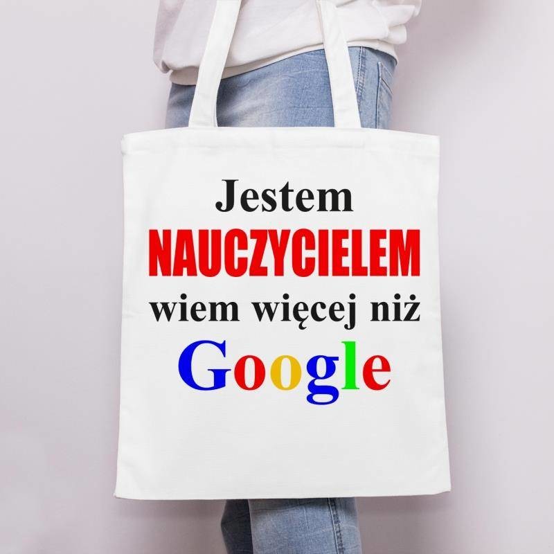 Poczpol Jestem nauczycielem wiem więcej niż google - Torba 42348-uniw