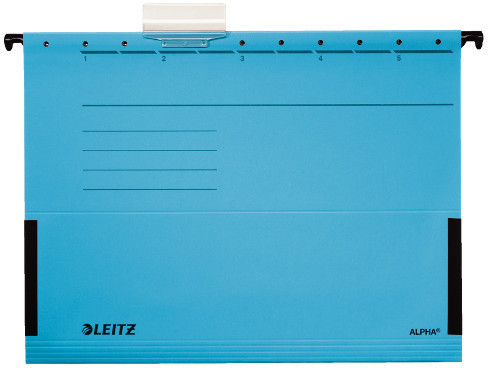 Leitz Teczka zawieszana Alpha z bokami niebieska 19860035