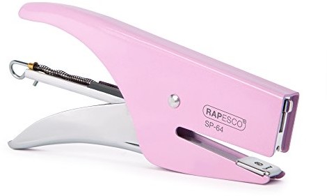 Rapesco 1267 SP-zszywacz nożycowy 64 (typ 64 6/4 mm i kartek zszywkami 21/4 mm) można zrobić rladem wyzwalający chrom Czarny 1377