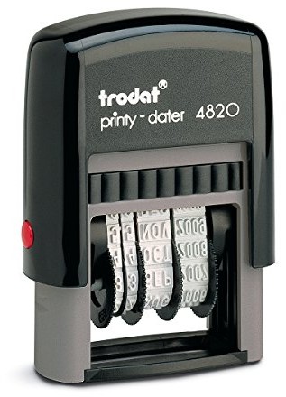 Trodat Printy 4820 wariant stempla daty, ISO, 4 MM, czarny 092399738671