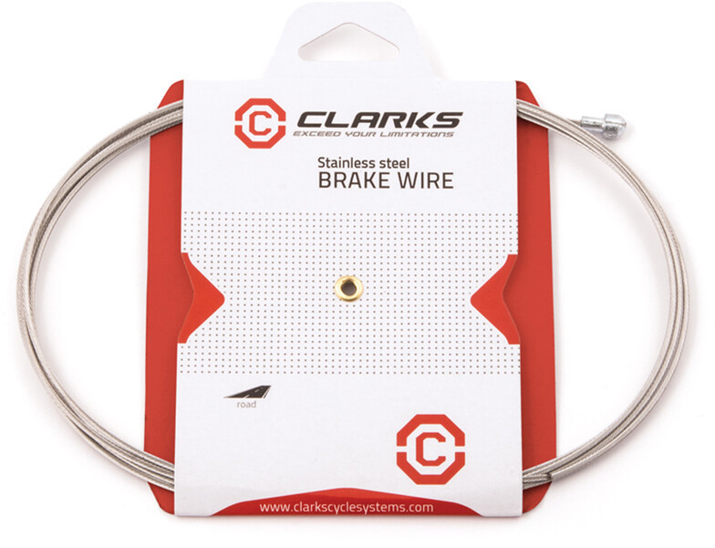 Clarks Brake Wire Stal nierdzewna ciągniona do MTB/Hybrid 2000mm 2019 Linki i osłonki hamulcowe W6053-DD