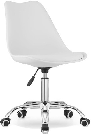 Zdjęcia - Krzesło  obrotowe biurowe MSA009 biało-czarny
