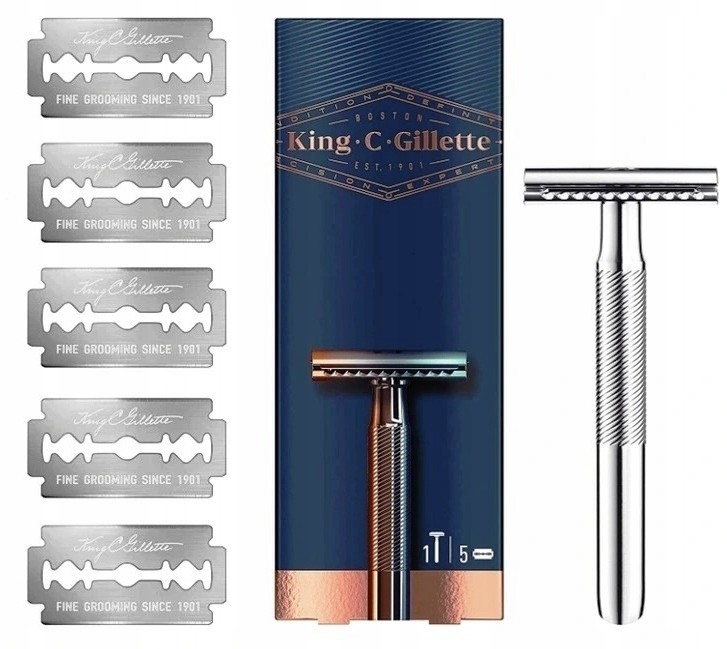Gillette Maszynka Do Golenia + 5 Ostrzy King C.