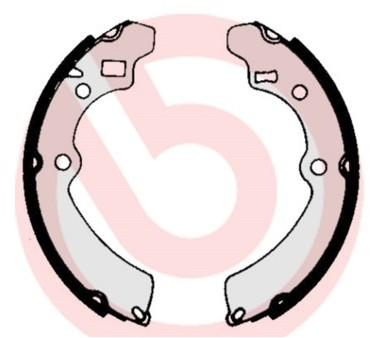 BREMBO Zestaw szczęk hamulcowych S 79 512