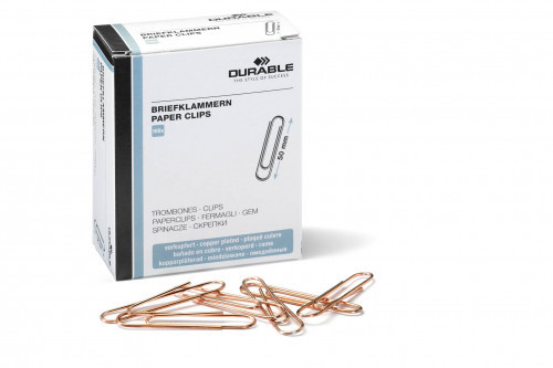 DURABLE Spinacze duże 50mm miedziowane 100 szt. 1225-24