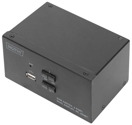 Digitus DS-12860 - KVM / audio / USB switch - 2 ports DS-12860