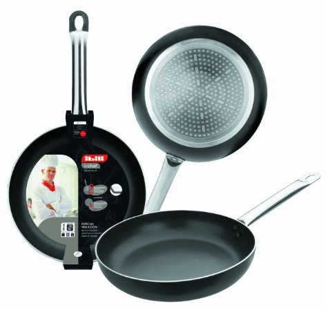 Ibili 403024 patelnia do smażenia, głęboka, 24 cm, aluminium 403024