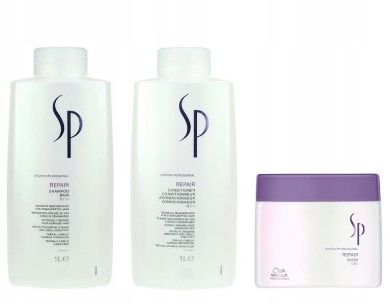 Wella Sp Repair Szampon + Odżywka + Maska