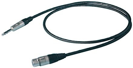 Proel ESO245LU10 esot Eric przewód audio (6,3 mm Jack Stereo na XLR 3-biegunowy, Neutrik-wtyczka, 10 m, NP3 X-hpc250 NC3MXX) Czarny Proel ESO245LU10