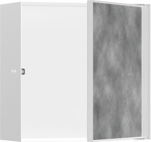 Hansgrohe 56091700 XtraStoris Rock Wnęka ścienna z drzwiami do wyłożenia płytkami 30 x 30 x 14 cm biały matowy